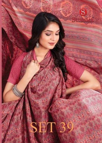 SET 39 BY SUSHMA CRAPE SAREE MANUFACTURER IN INDIA
